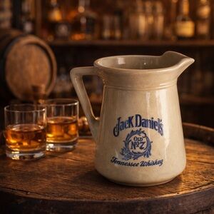 VINTAGE, JACK DANIELS NO. 7, OLD TENNESSEE WHISKEY, STONEWARE PITCHER. G23